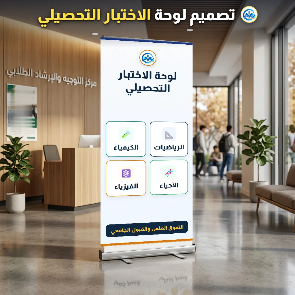 تصميم لوحة اختبار التحصيلي