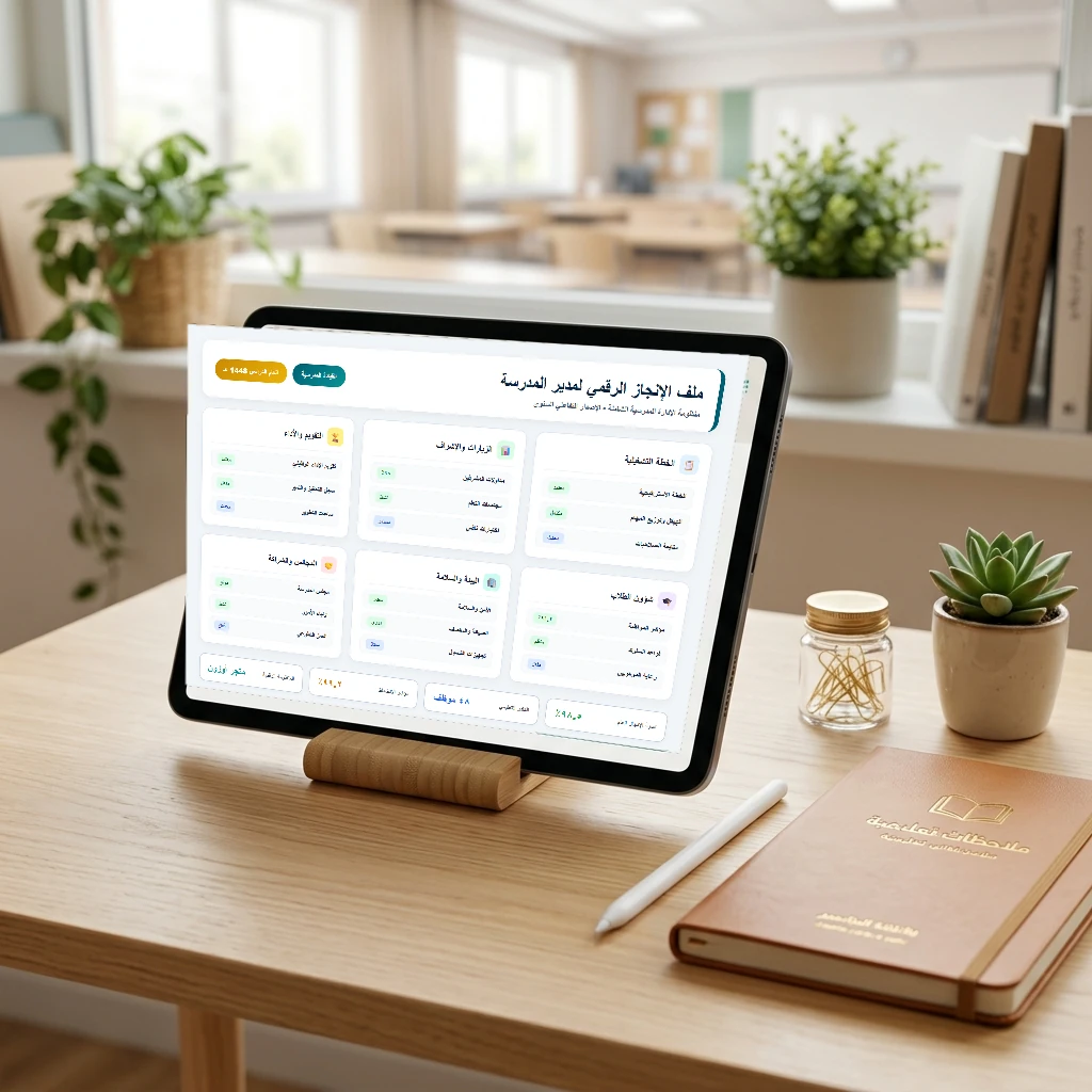 ملف الإنجاز الرقمي التفاعلي لمدير المدرسة