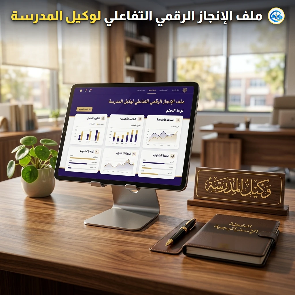 ملف الإنجاز الرقمي التفاعلي لوكيل المدرسة