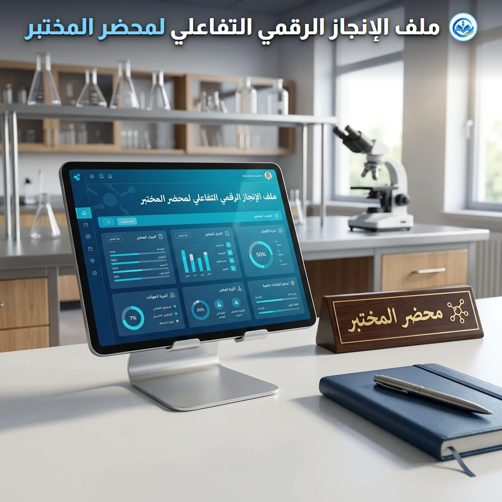 ملف الإنجاز الرقمي التفاعلي لمحضر المختبر