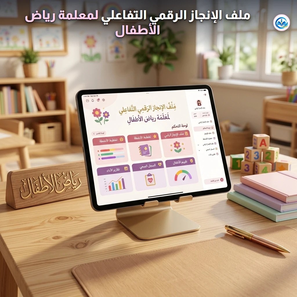 ملف الإنجاز الرقمي التفاعلي لمعلمة رياض الأطفال